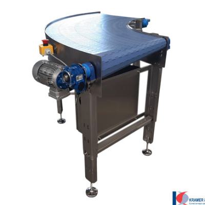 220635 90 Degree stainless steel curved belt type VEHO Curve