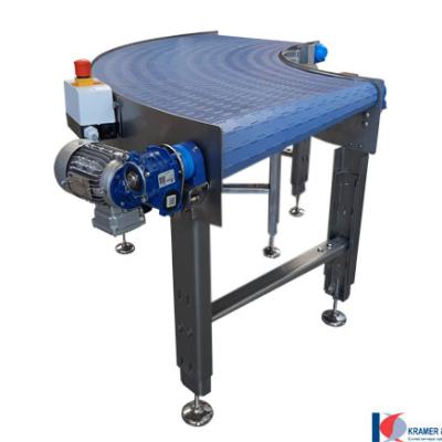 220656 90 Degree stainless steel curved belt type VEHO Curve