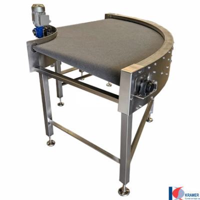 241523 Curve conveyor type R100 RVS 90 degrees