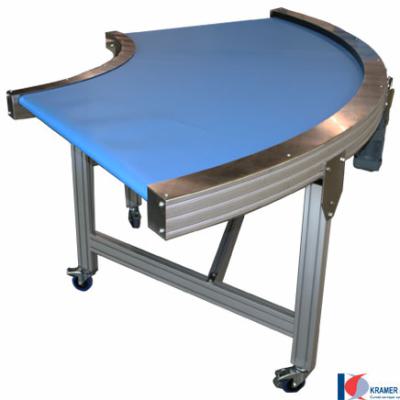 Kdc 90 degrees curved belt conveyor