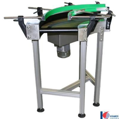 123384 90-Grad-Kurvengurtförderer mit Seitenführung