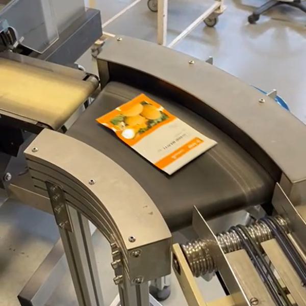 Biegegurt in der Verpackungsindustrie.