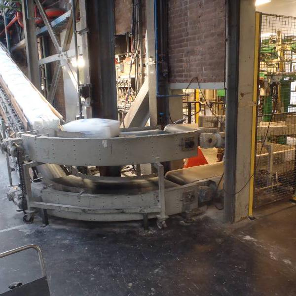 Conveying bags with curved conveyor Type R