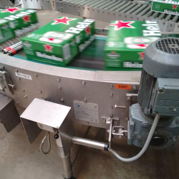 Transport of beer with round conveyor Type R