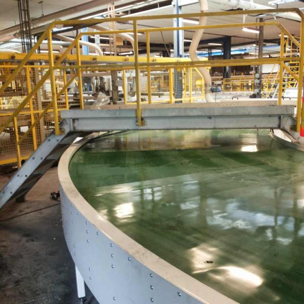 Transport of glass wool with round conveyor Type R