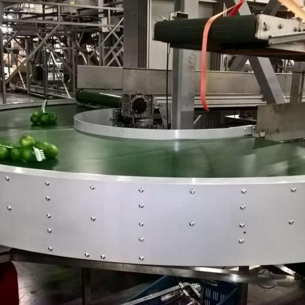 Transport of limes with curved conveyor Type R
